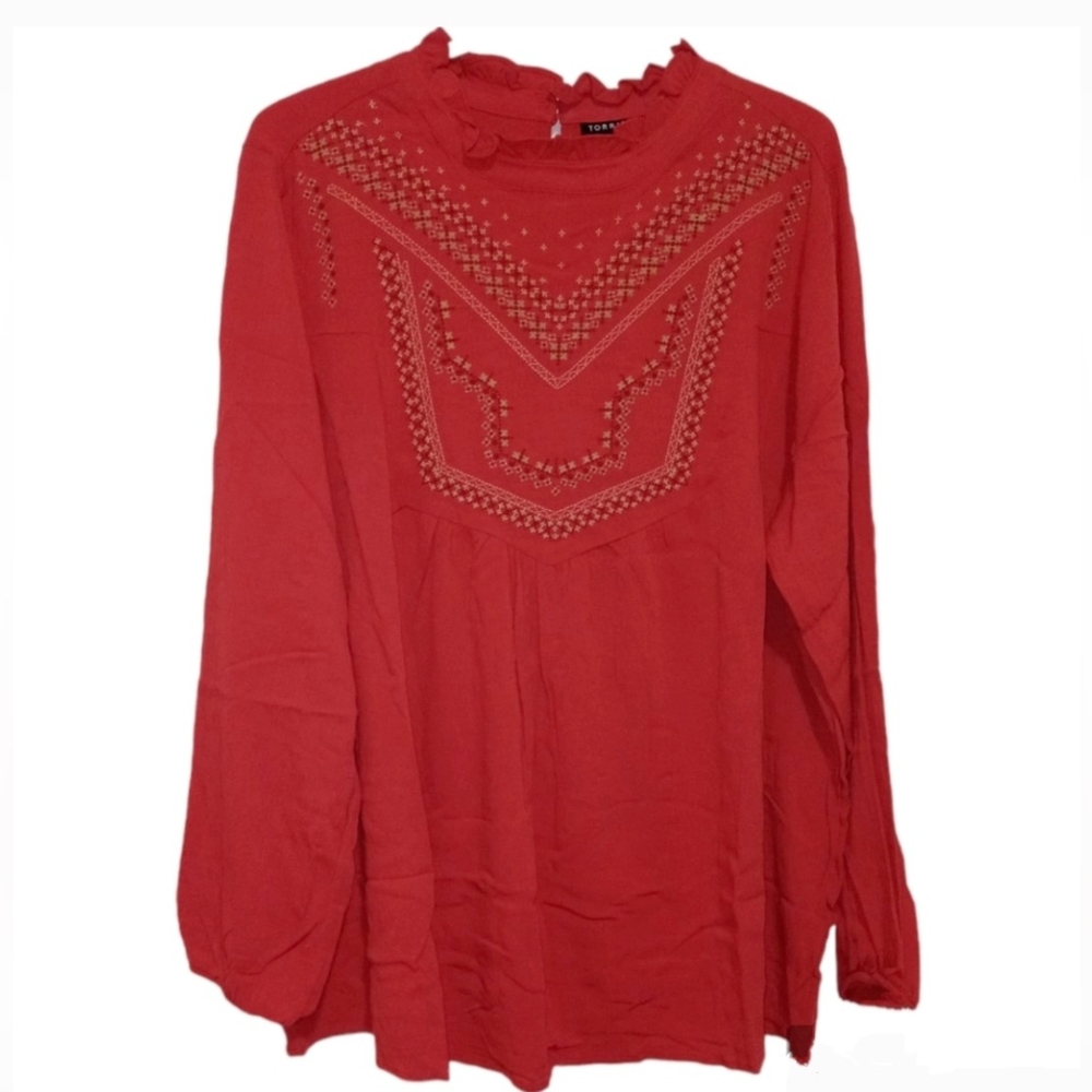 Torrid: Women's Blouse "Baked Apple"​​ 1/1X